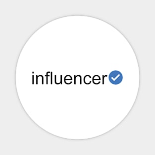 Verified Influencer (Black Text) Magnet